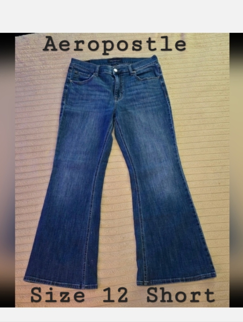 Aeropostale High Rise Flare Jeans 12 SHORT